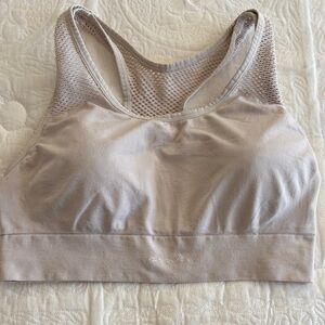 PINK Victoria's Secret Women's Sports Bra - Light Cream